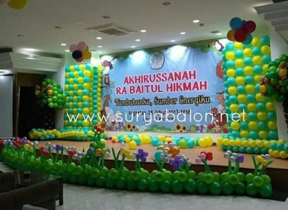 dekorasi balon panggung